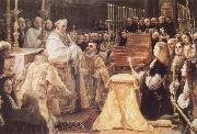 COELLO, Claudio Charles II Adoring the St Sacrament USA oil painting artist